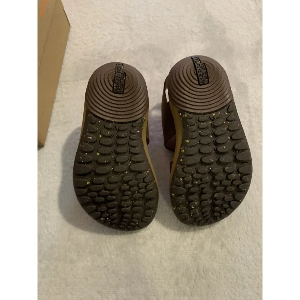 Merrell Brown Boys Bare Steps® Sandal Sandals Leather 6M NEW IN BOX